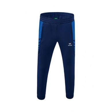 Erima Traingshose Six Wings Worker lang (100% Polyester, sportliche Passform) royalblau/navyblau Jungen